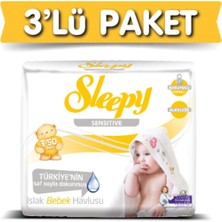 Aesco Sleepy 50'li Sensitive Islak Havlu x 9 Adet