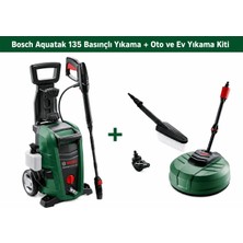 Aesco Bosch Aquatak 135 Basınçlı Yıkama + Oto ve Ev Yıkama Kiti 0615992627