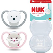 Aesco Nuk Pm Air 2'li Emzik, 18-36 Ay,kedi/kutup Ayısı