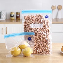 Aesco Promosyonca Vakumlu Gıda Saklama Poşeti Seti 30 Parça (10X22X21 cm + 10X26X28 cm + 10X26X34 Cm) | El Pompalı Vakum Torbası, Tekrar Kullanılabilir, Bpa Içermez, Dondurucu ve Sous Vide Uyumlu