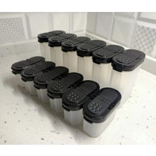 Aesco Tupperware Tuperware Siyah Baharatlık 12 Adet.
