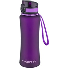 Aesco Vagonlife 550 ml Tritan Silikn Taşıma Askılı Su Matarası Pembe