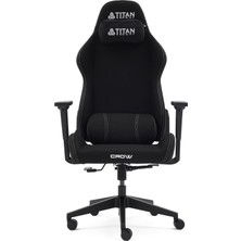 Aesco Titanseat Crow Black Kumaş Oyuncu Koltuğu