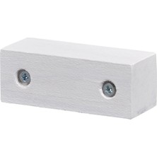 Aesco X-Perk Masa Sandalye Mobilya Koltuk Ayak Yükseltici Ağaç Takoz 4'lü Set Boy 3 cm En 8 cm Beyaz