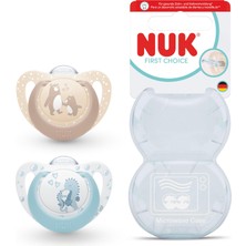 Aesco Nuk First Choice 2'li Emzik, 0-6 Ay, Ayı/denizatı