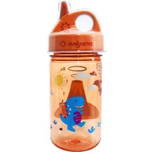 Aesco Nalgene Üniseks – Baby Grip-N-Gulp Içecek Şişesi, Turuncu Volkan, 0,35 L