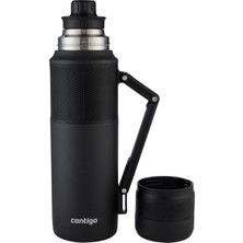 Aesco Contigo Thermal Bardaklı Çelik Termos 1.2l Siyah