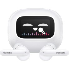Aesco Ugreen Hitune T6 Magic Aktif Gürrültü Engelleyici Ekranlı Kablosuz Kulak Içi Kulaklık, 30 Saat Çalma Süresi, 4 Mikrofon, Anc, Beyaz, 55137