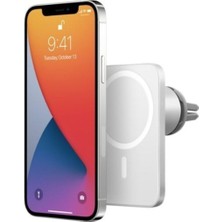 Aesco Iphone 12/12 Pro / 12 Pro Max Kablosuz Şarj Aleti Araç Içi Manyetik Şarj 15W