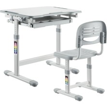 Aesco Çocuk Mobilyaları Digitus Ayarlanabilir Ergonomik Çoçuk Aktivite Masası (3-10 Yaş Gri Renk)