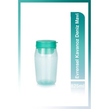 Aesco Tupperware Evrensel Serisi Gıda Saklama Kavanozu Deniz Mavisi 825 ml