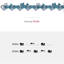 Aesco Oregon 72EXJ105G Powercut 3/8" Skiptooth Testere Zinciri. 050 Ölçü, 81,28 Cm, Gümüş