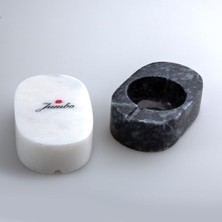 Aesco Jumbo Ascella Mermer Kapaklı 2'li Baharatlık 9X6X3 cm