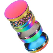 Aesco Valkyrie 63 mm 4 Katmanlı Mıknatıslı Çinko Alaşım Herbal Grinder Baharat Bitki Ot Tütün Öğütücü Renkli