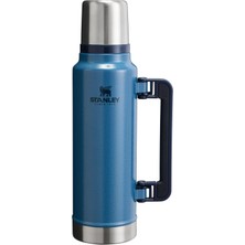 Aesco Stanley Classic Legendary Vakumlu Çelik Termos, Mavi (Hammertone Lake), 1.4 Litre