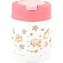 Aesco Trendix Çelik Içli Termos 350 ml Pembe Çelik Kaşık Ile TX-6129