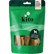 Aesco Kito Kurutulmuş Dana Kulak Çiğnemelik Köpek Ödül MAMASI%100 Doğal, Glutensiz, Organik 100 gr (Dog Treat)