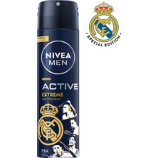 Aesco Nıvea Men Erkek Sprey Deodorant Deep Extreme 150ML, 72 Saat Anti-Perspirant Ter Koruması, Enerjik Koku
