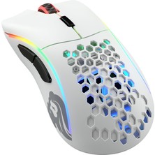 Aesco Glorious Model D Rgb Kablosuz Bamf Sensörlü 19000 Dpı 69 Gram Gaming Mouse Mat Beyaz