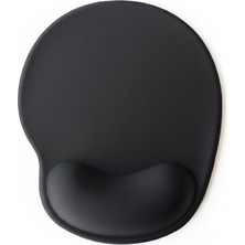 Aesco Tıger Track Siyah Bilek Destekli Ergonomik - Kaymaz Taban Mouse Pad