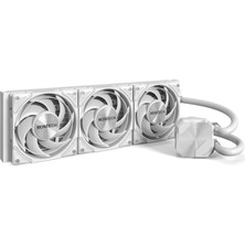 Aesco Montech Hyperflow Silent 360 Beyaz – Ultra Sessiz Aıo Sıvı Cpu Soğutucu, 3100 Rpm Pompa, Üçlü Sessiz Fanlar, Üstün Isı Dağılımlı Yüksek Verimli Radyatör, Intel ve Amd Uyumlu