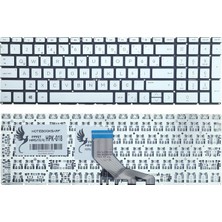 Aesco Part Master Hp 15-DA2045NT 1E0S3EA, 15-DA2020NT 9CM07EA Ile Uyumlu Klavye, Gümüş