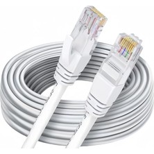 Aesco Promosyonca Ethernet Kablosu Fabrikasyon Internet Network Ağ Kablosu (15 Metre)