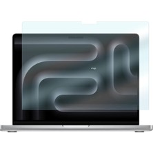 Aesco Engo Apple Macbook Pro 14.2 Inç Ile Uyumlu Ekran Koruyucu Notebook, 9h Temperli Kırılmaz Esnek Nano Cam, Çizilmeye ve Darbeye Dayanıklı Laptop Koruma, Hd Şeffaf M4