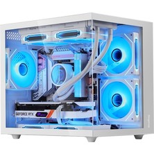 Aesco Segotep Brave W1 Beyaz 650W Midi Tower Gaming (Oyuncu) Kasa