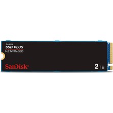 Aesco Sandisk SSD Plus M.2 Nvme SSD 2 Tb (M.2 2280, Pcıe Gen 3.0, Kolay Kurulum, Western Digital Dashboard, 3 Yıl Garanti)