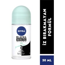 Aesco Nivea Kadın Roll On Deodorant Black&white Invisible Fresh 48 Saat Anti-Perspirant Koruma 50ML