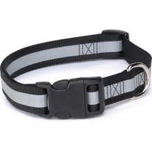 Aesco Guardian Gear Yansıtıcı Köpek Tasması, 15,24 cm Ila 25,4 cm Boyunlara Uyar, Siyah
