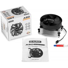 Aesco Dark DKCCA90 Am4 Ryzen Uyumlu Işlemci Soğutucu (DKCCA90)