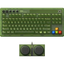 Aesco 8bitdo Retro 87 Mekanik Klavye, Rgb Arka Işıklı, Bluetooth/2.4g/usb-C Hot Swappable Kablosuz Oyun Klavyesi Windows ve Android Için - Xbox Edition (Resmi Lisanslı) - Qwerty Us Klavye