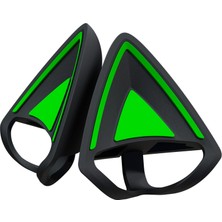 Aesco Razer Kitty Ears V2 - Evrensel Fit Clip-On Kitty Ears Kulaklıklar Için (Clip-On Kitty Ears, Çok Yönlü, Ayarlanabilir Bantlar, 26 G Hafif Premium Silikon) Siyah