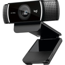 Aesco Logitech C922 Pro Hd Web Kamerası, 1080P/30 Fps Çözünürlük, Rightlight 2 ile Otomatik Işık Düzeltme, Çift Gürültü Önleyici Mikrofon, Premium Xsplit Lisanslı, Siyah