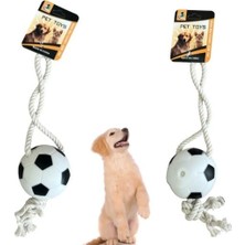 Aesco Aee® Köpek Çekiştirme Oyuncağı Ses Çıkaran Düdüklü Büyük Top 34CM