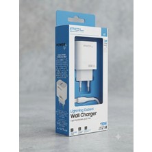 Acl Aura Akse 10W Lightning Kablolu Şarj Aleti ve Seyahat Adaptörü (1 Metre)