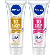 Aesco SPF15 SUPER10 Serum Etkili Sıkılaştırıcı Vücut Losyon 170ML ve Aydınlatıcı Losyon 170ML,NEMLENDIRICI