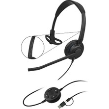 Aesco Inbertec UB815M Mono Çağrı Merkezi Kulaklığı