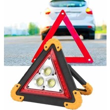 Elitse Solar Şarjlı Çok Fonksiyonlu Reflektör Işıklı Ikaz Lambası Acil Durum Reflektörü Acil Durum Uyarı Lambası