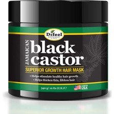 Aesco Difeel Jamaican Black Castor Yavaş Uzayan Saçlara Özel Saç Maskesi 340GR