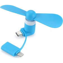 Aesco Jouis Cep Boy Telefon Soğutucu Fan Sessiz Çalışan Mini USB (Pembe)