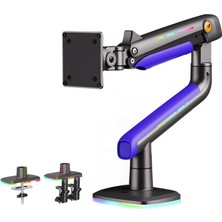 Aesco Nb Ergonomic Düz/ultra Geniş/kavis Monitörler Için Oyun Monitörü Kolu, 32 Inç Ila 60 Inç, Ağır Hizmet Monitörü Standı 20 Kg'a Kadar, Vesa 75/100 Monitör Montajı (Mor)