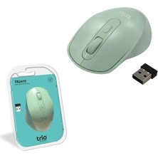 Aesco Pdateknoloji Kablosuz Mouse TR2410 (4 Farklı Renk) (Yeşil)