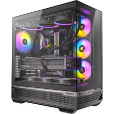 Aesco Antec C7 Argb Mid-Tower E-Atx Pc Kasası, 4X120MM Argb Fan, Dikey Gpu, Tip-C 10GBPS, 360MM Radyatör, Temperli Cam
