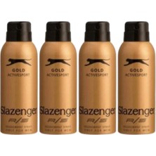 Aesco Slazenger Active Sport Gold Deo 150 ml - Erkek Deodorantı x 4 Adet P04705