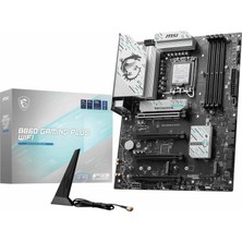 Aesco Msı MB B860 Gamıng Plus Wıfı Soket 1851 Ddr5 8600MHZ(OC) 3xm.2 1x Tb4 HDMI Dısplay 5g Lan Wıfı 7 Atx