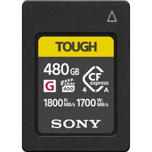 Aesco Sony Cea-G Serisi Sert 480 GB Cfexpress Tip A Hafıza Kartı, VPG400 Ultra Yüksek Hız (1800MB/S'YE Kadar Okuma ve 1700MB/S Yazma), 4k/8k Video, Profesyonel Kameralar Için Su Geçirmez ve Darbeye