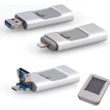 Aesco Minhon 202 USB 2.0 Bellek, 16 Gb, Lightning, Otg, Type-C, Micro Sd ve Kart Okuyucu